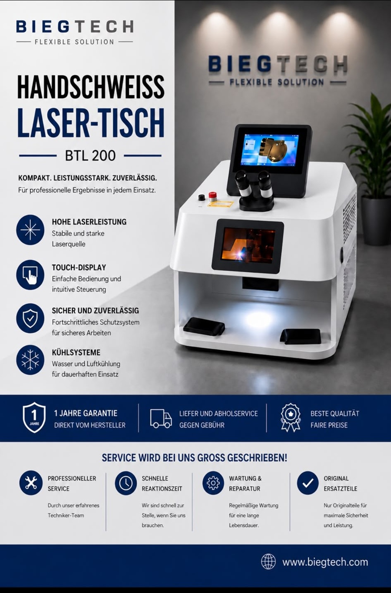 Handschwei�laser  Tisch